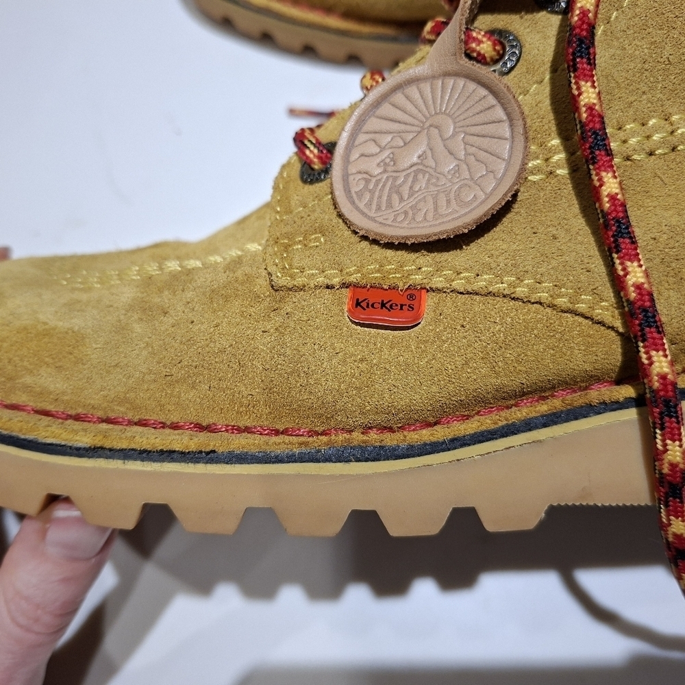 Kickers x Hikerdelic Tan Men's Suede Lace-up Hiking Boots (Size EU 41/US 8) - Picture 6 of 14